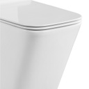 2051B - "FLoor toilet Rimless flush UF cover seat Shine white"