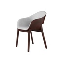 WD-S230 - black beech wood with grey fabric seat