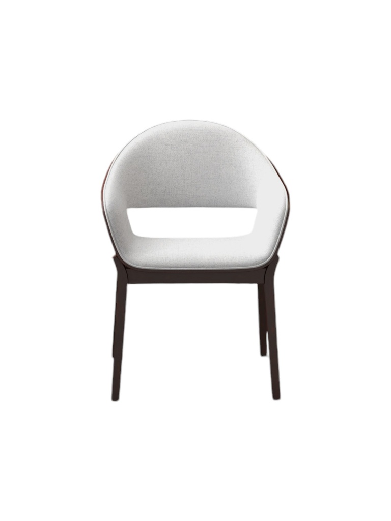 WD-S230 - black beech wood with grey fabric seat