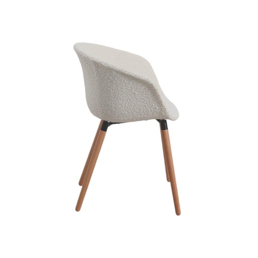 DC-1343FV - PP shell fabric uph.with beech leg\
