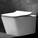 Inodoro Suspendido Rimless Asiento UF Shine White