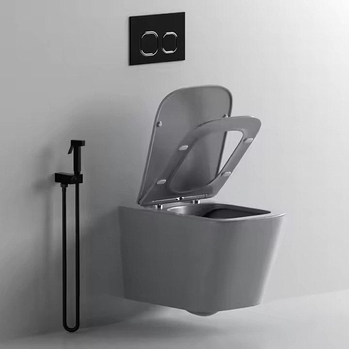 Inodoro Suspendido Rimless Asiento UF Matt Grey