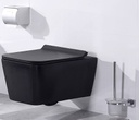 Inodoro Suspendido Rimless Asiento UF Matt Black