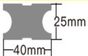 Outdoor Decking - JE100 - 25MMX40MM