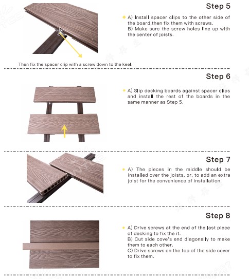 Outdoor Decking - JE24 - Grey White 2.9 x 156mm x 21mm