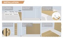 REVESTIMIENTO DE PARED ACUSTICO MDF AUDEN  600X2400x21 MM JM1115-MBW-H31