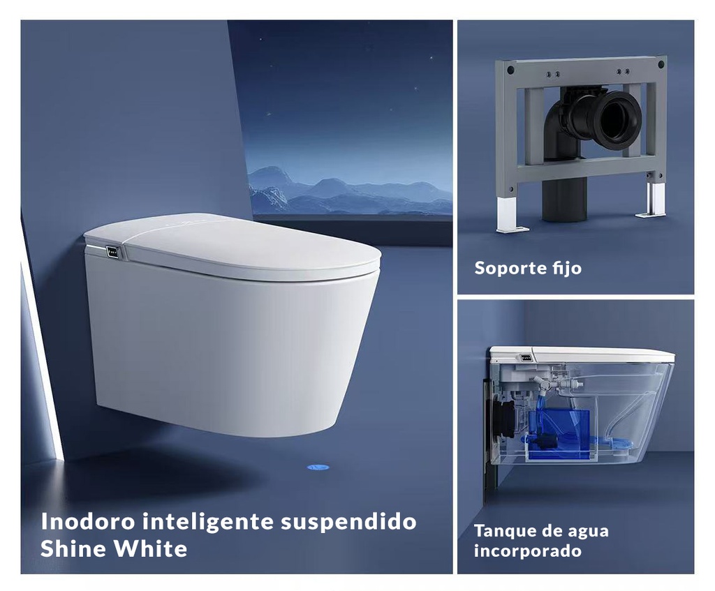 Inodoro Inteligente Suspendido Matt Black