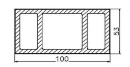 Perfil WPC Co Extruido (Tubo) - 3000 mm - AT
