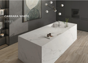 Piedra Sinterizada Carrara Blanco Matte - 1600 x 3200 x 12 mm