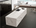 Piedra Sinterizada Carrara Blanco Matte - 1600 x 3200 x 12 mm