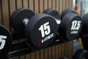 Mancuerna TPU con logo G-Fitness 15KG