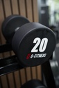 Mancuerna TPU con logo G-Fitness 20KG