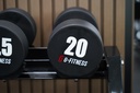 Mancuerna TPU con logo G-Fitness 20KG