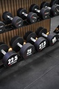 Mancuerna TPU con logo G-Fitness 22,5KG
