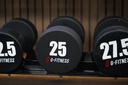 Mancuerna TPU con logo G-Fitness 25KG