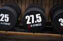 Mancuerna TPU con logo G-Fitness 27,5KG