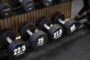 Mancuerna TPU con logo G-Fitness 30KG