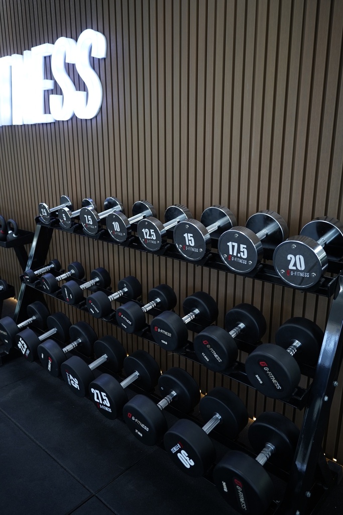 Mancuerna cromada con logo G-Fitness 12.5KG