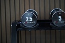Mancuerna cromada con logo G-Fitness 2.5KG