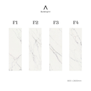 Piedra Sinterizada Carrara Blanco Matte - 1600 x 3200 x 12 mm - F1