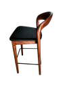 Silla Alta Madera Negra Asiento PU