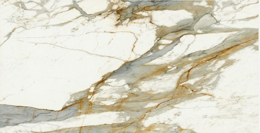 Piedra Sinterizada Calacatta Gold Matte 1600 x 3200 x 12 mm F1