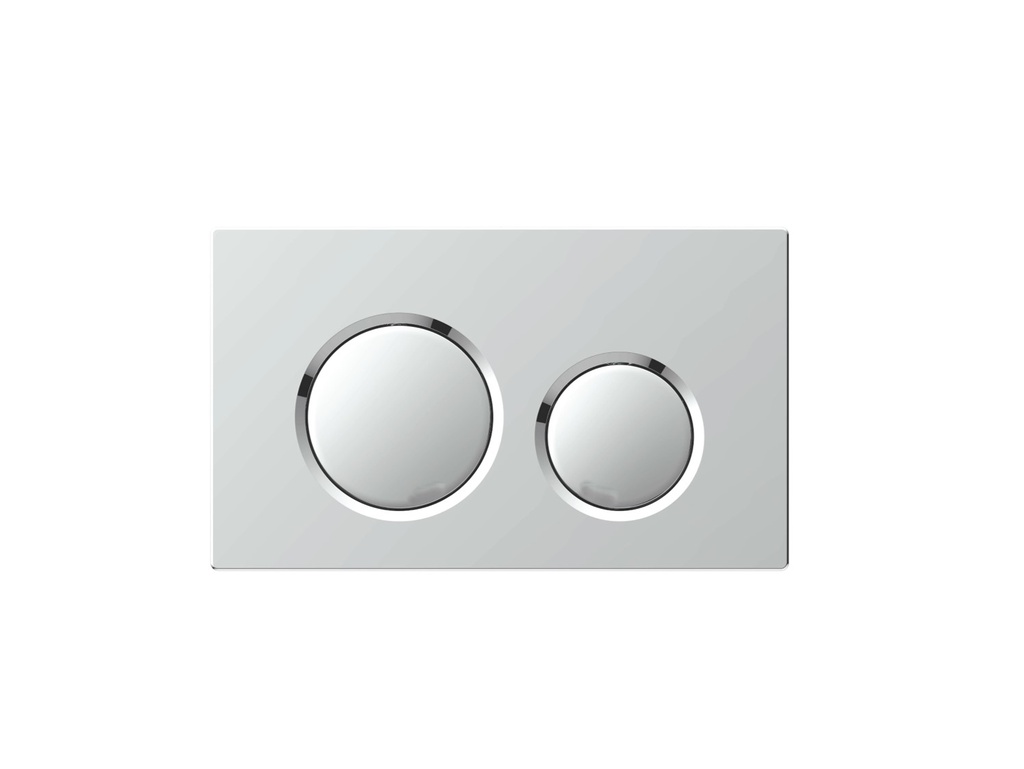 Botón de inodoro sistema ABS Shine White