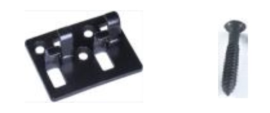 Tornillos y Clips de instalacion para Deck WPC y Tabla Deck - Negro