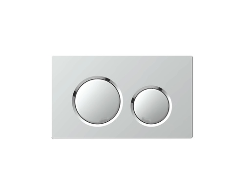 [K67-W] Botón de inodoro sistema ABS Shine White