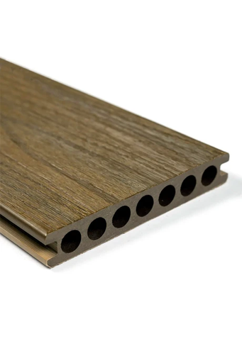 [JE13] Deck WPC Co Extruido Doble Color JE13 - Teak B / Grey White - 2900mm x 148mm x 23mm