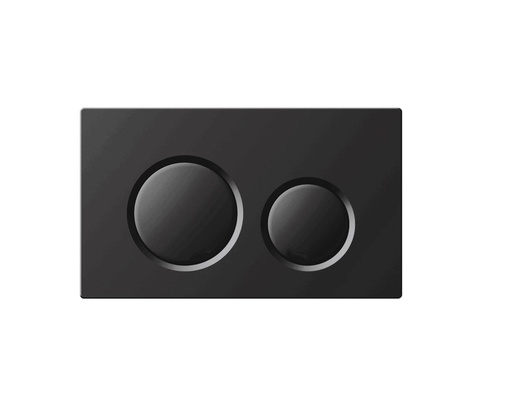 [K67-MB] Botón de inodoro sistema ABS Matt Black