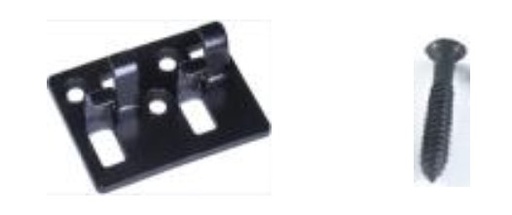 [J.K.7M8M2 - BLACK] Tornillos y Clips de instalacion para Deck WPC y Tabla Deck - Negro