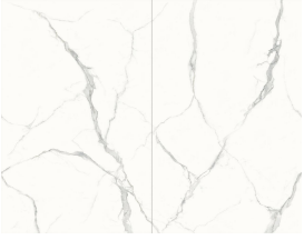 [OVL1632210-F1] Piedra Sinterizada Carrara Blanco Matte - 1600 x 3200 x 12 mm - F1